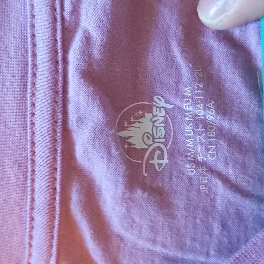 Disney World 50 Light Purple Long Sleeve Tshirt EUC in Medium - Picture 6 of 6